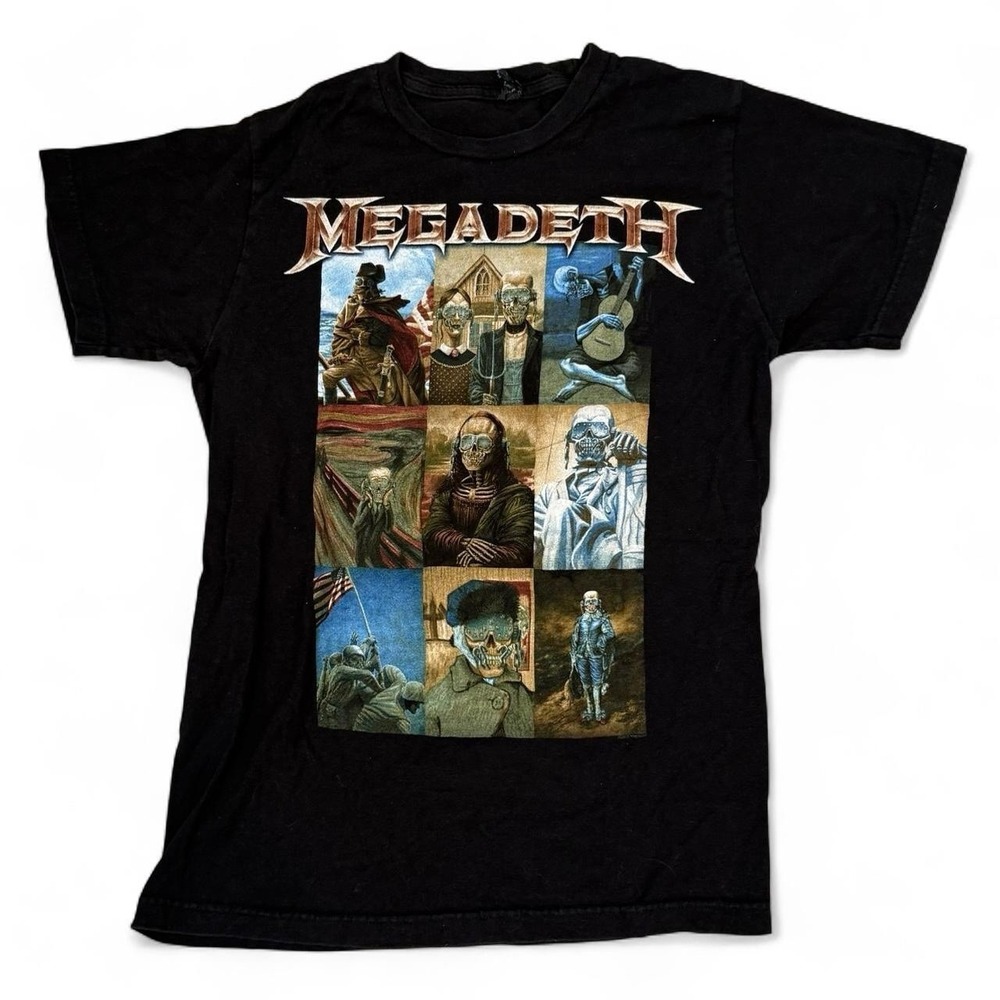 Megadeth 2015 Black Graphic T-Shirt Adult Size Small Band Tee Art Streetwear USA